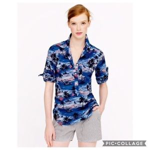 J. Crew Camp Popover in Hawaiian Sunset 4